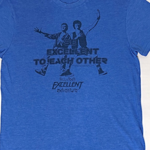 unknown Tops - Bill & Teds Excellent Adventure Blue T Shirt